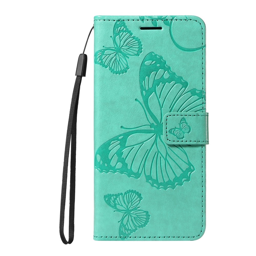 Big Butterfly knižkové puzdro na Xiaomi Redmi A5 (171.7x77.8x8.3mm) - modrozelené