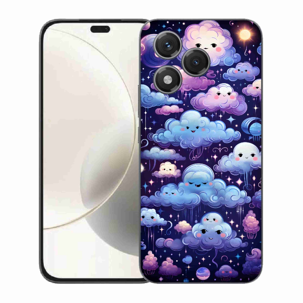 Gélový kryt mmCase na Honor 400 Lite - mráčiky
