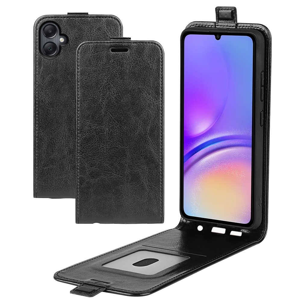 Vertical knižkové púzdro na Samsung Galaxy A06 4G - čierne