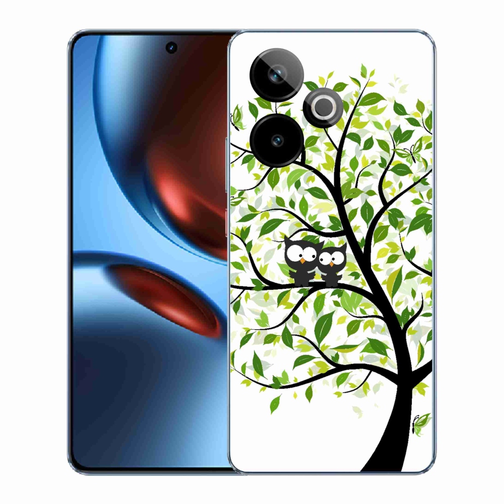 Gélový kryt mmCase na Realme GT 7 5G/GT 7T 5G - malej sovy na strome