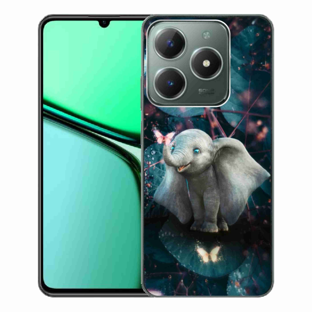 Gélový kryt mmCase na Realme C61 - roztomilý slon