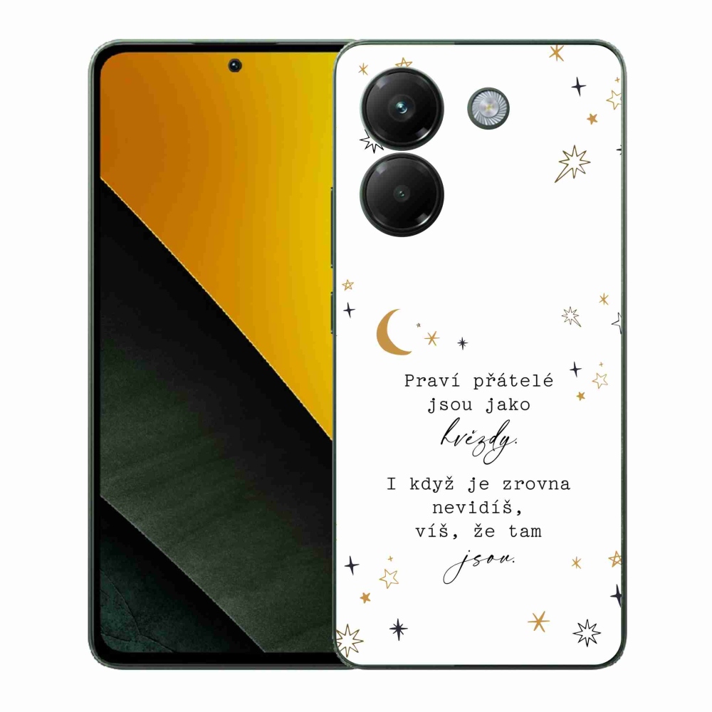 Gélový kryt mmCase na Xiaomi Poco M7 Pro 5G - citát 6 biele pozadie
