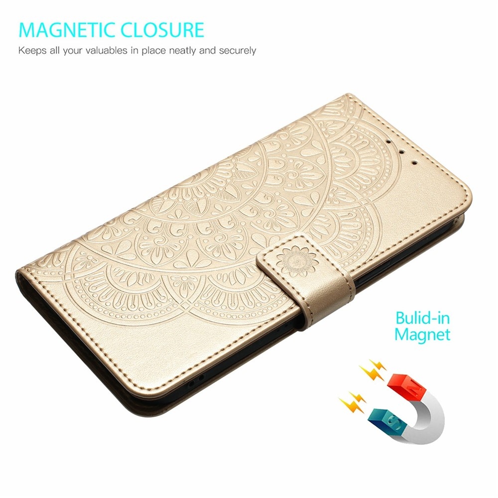 Mandala knižkové púzdro na Xiaomi 15T Pro - zlaté