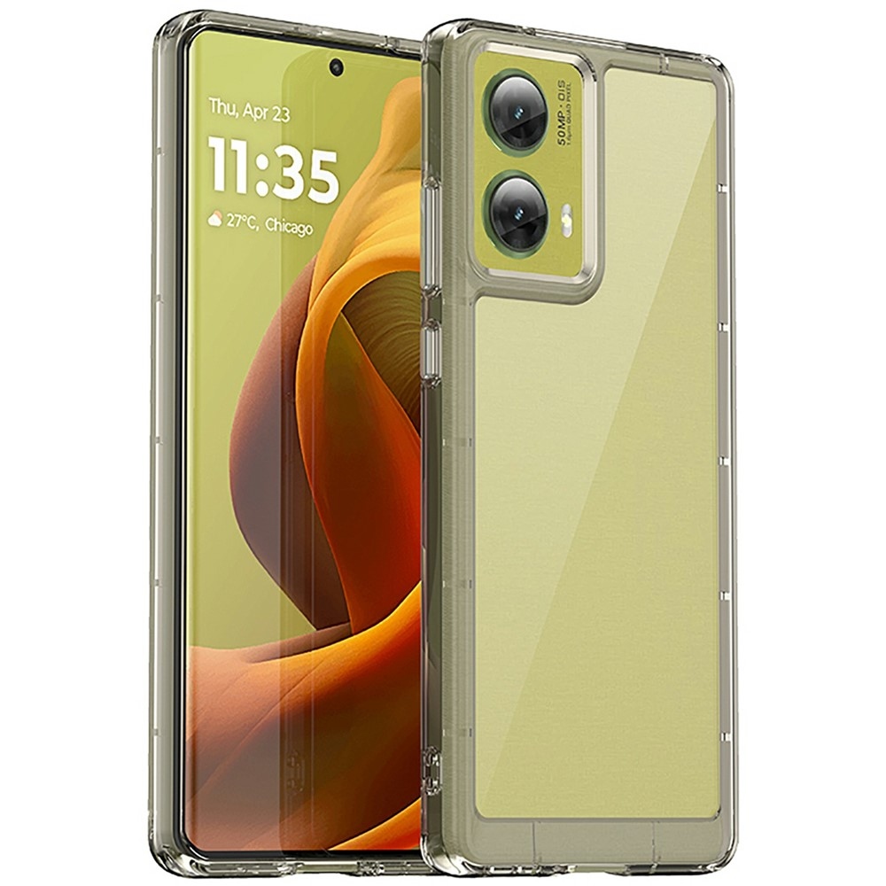 Gélový obal s pevným chrbtom na Motorola Moto G85 5G - šedý