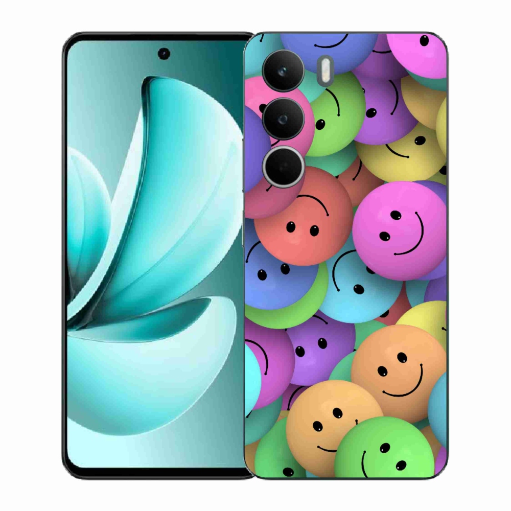 Gélový kryt mmCase na Realme C71 - farební smajlíci