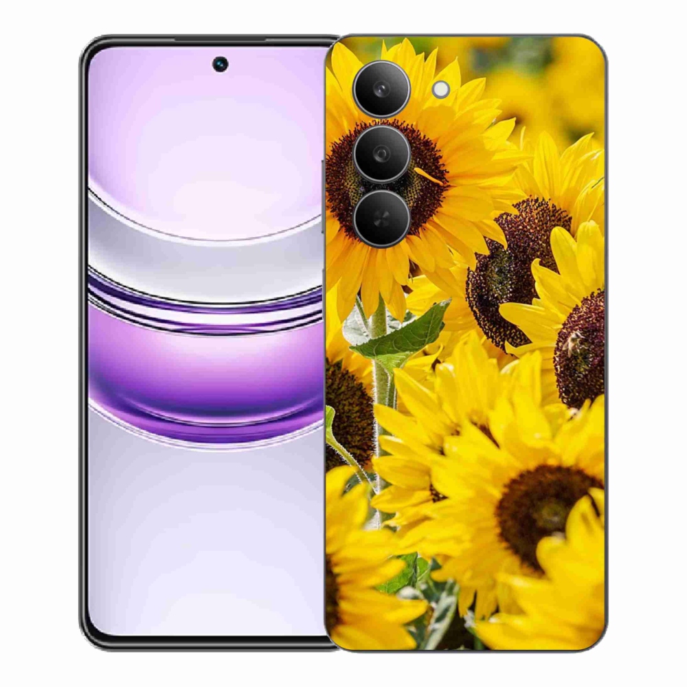 Gélový kryt mmCase na Realme 14x 5G - slnečnica