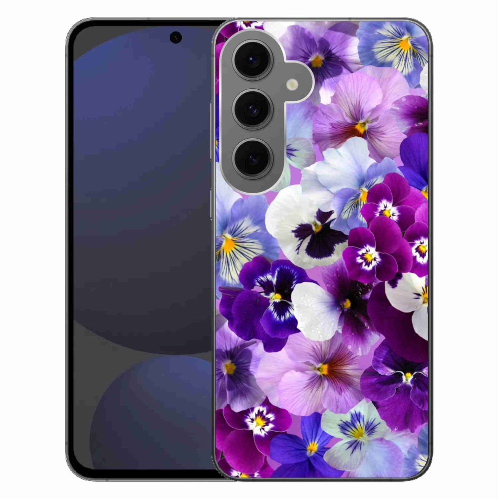 Gélový kryt mmCase na Samsung Galaxy S24 FE - kvety 9