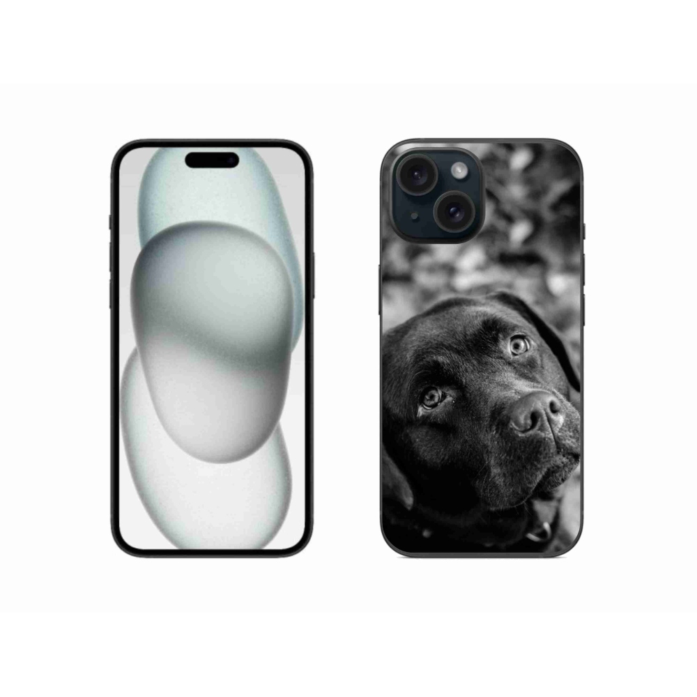 Gélový obal mmCase na iPhone 15 - labrador