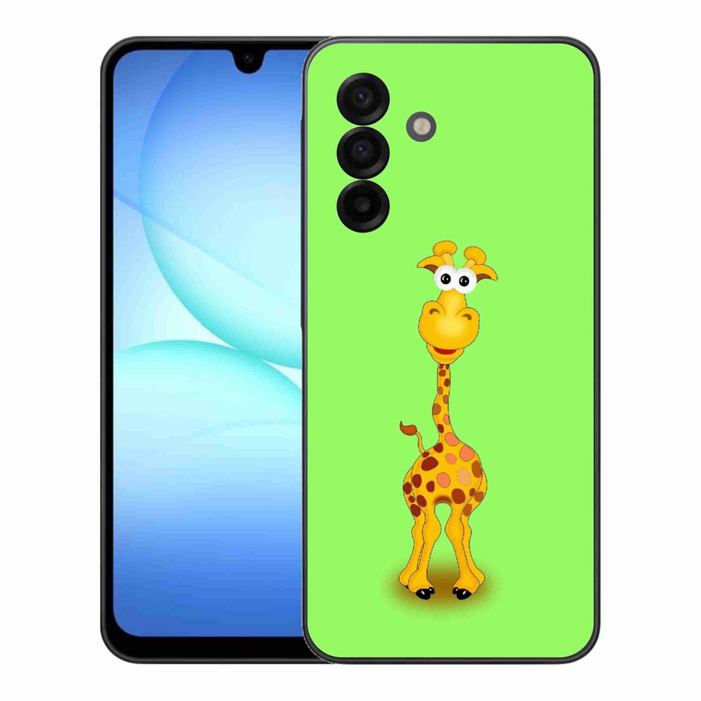 Gélový kryt mmCase na Samsung Galaxy A17 4G/5G - kreslená žirafa