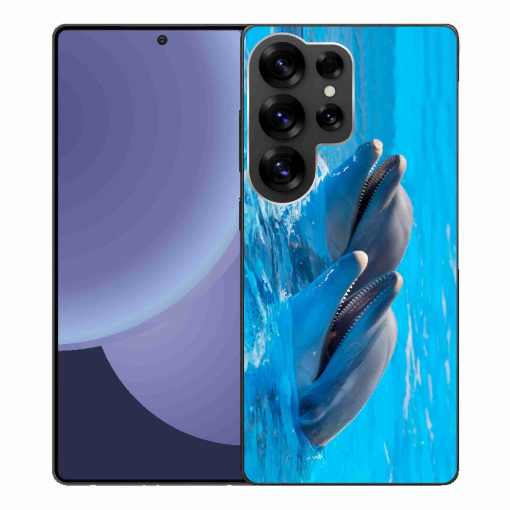 Gélový kryt mmCase na Samsung Galaxy S25 Ultra - delfíny