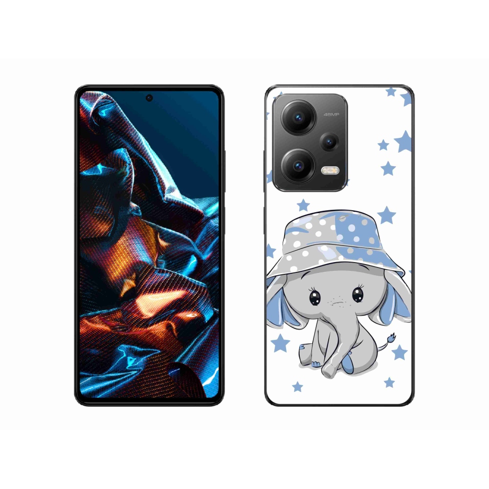 Gélový kryt mmCase na mobil Xiaomi Redmi Note 12 Pro 5G - modrý slon