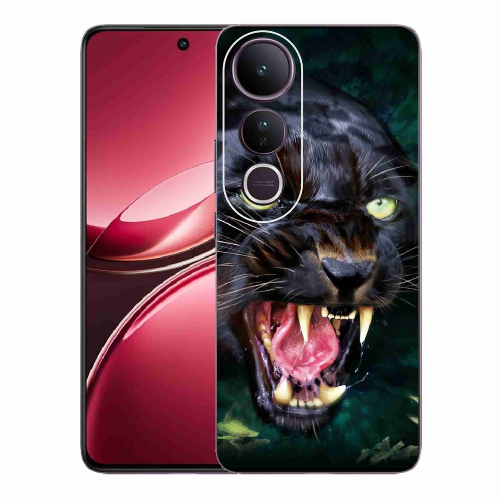 Gélový kryt mmCase na Vivo V50 Lite 4G/5G - rozzúrený čierny panter