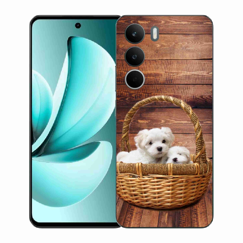Gélový kryt mmCase na Realme C71 - šteniatka