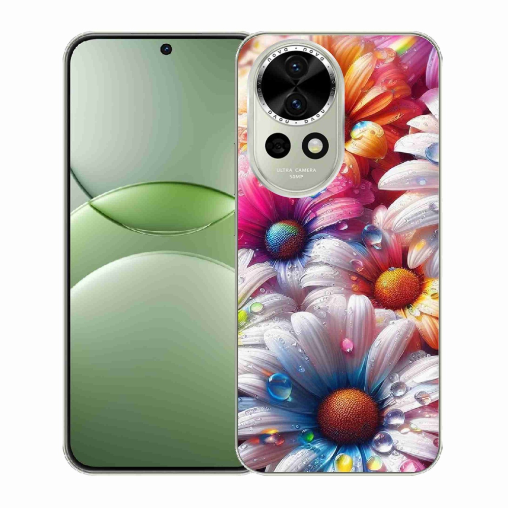 Gélový kryt mmCase na Huawei Nova 13 5G - farebné margaréty