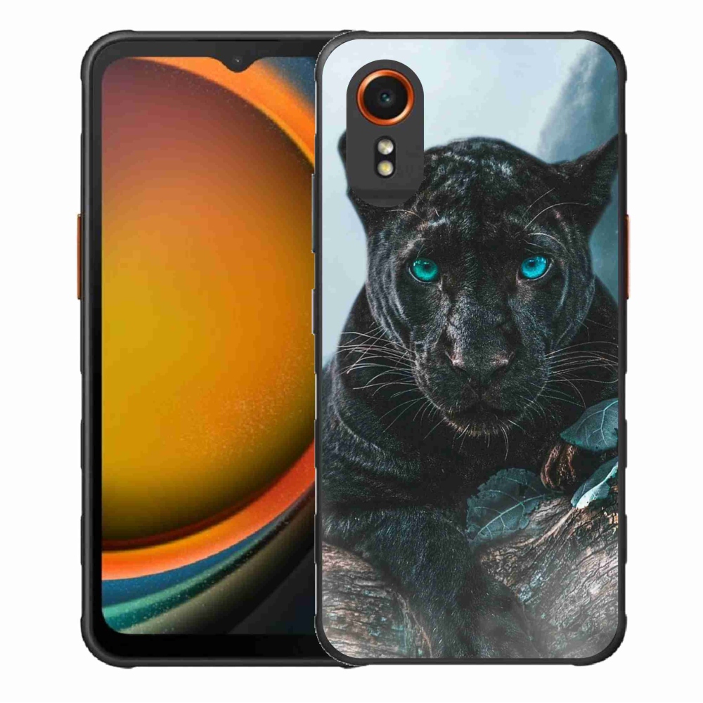 Gélový kryt mmCase na Samsung Galaxy Xcover 7 - čierny panter