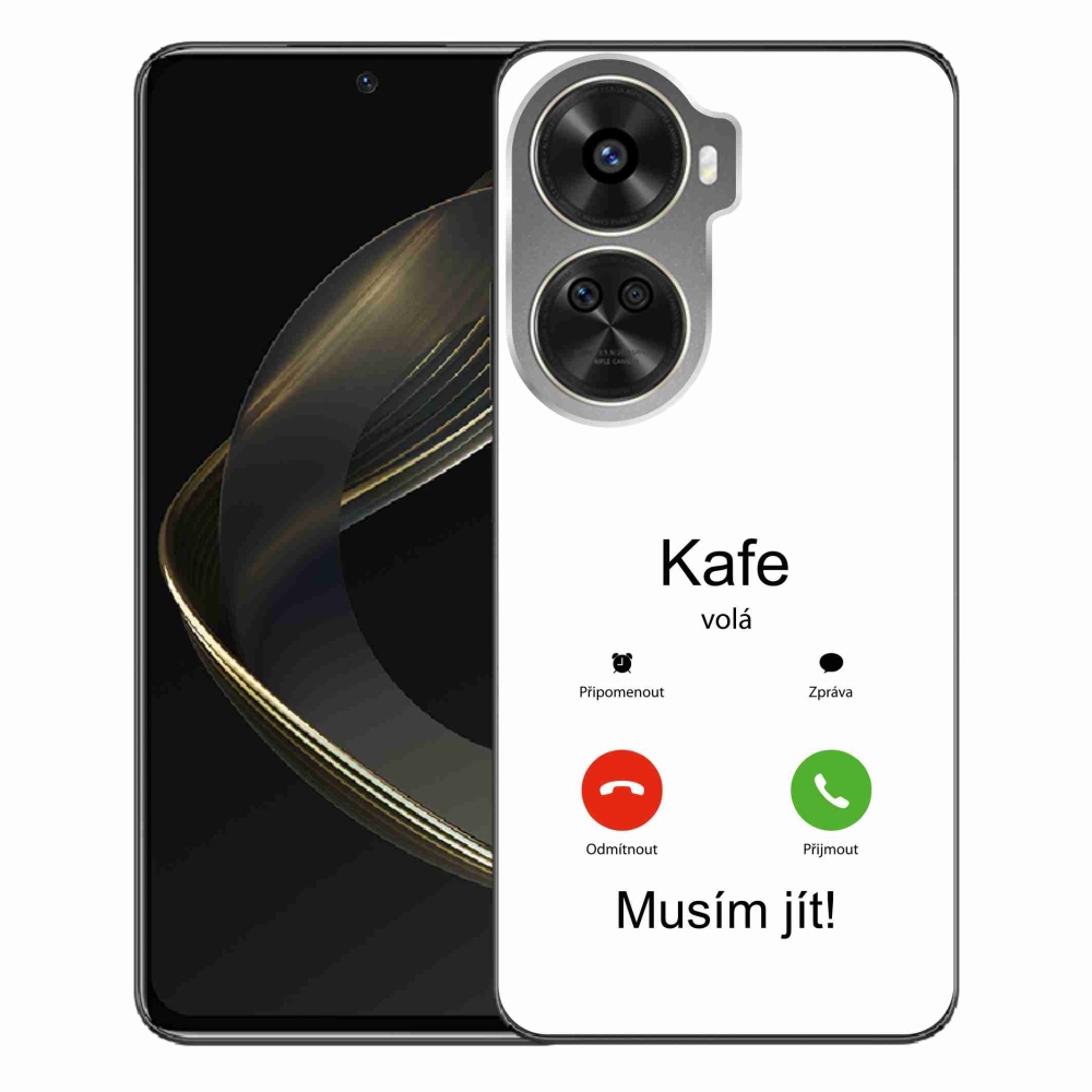 Gélový kryt mmCase na Huawei Nova 12 SE - kafe volá biele pozadie