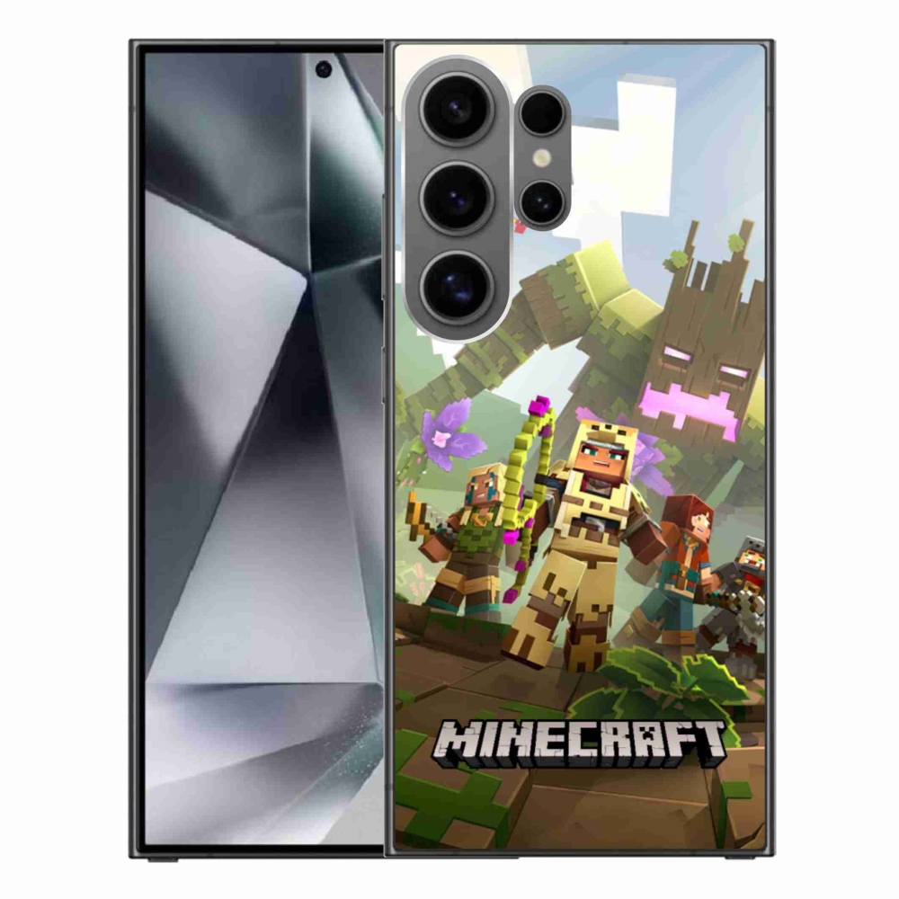 Gélový kryt mmCase na Samsung Galaxy S24 Ultra - minecraft 1