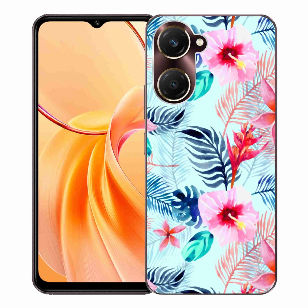 Gélový kryt mmCase na Vivo Y28s 5G - kvety