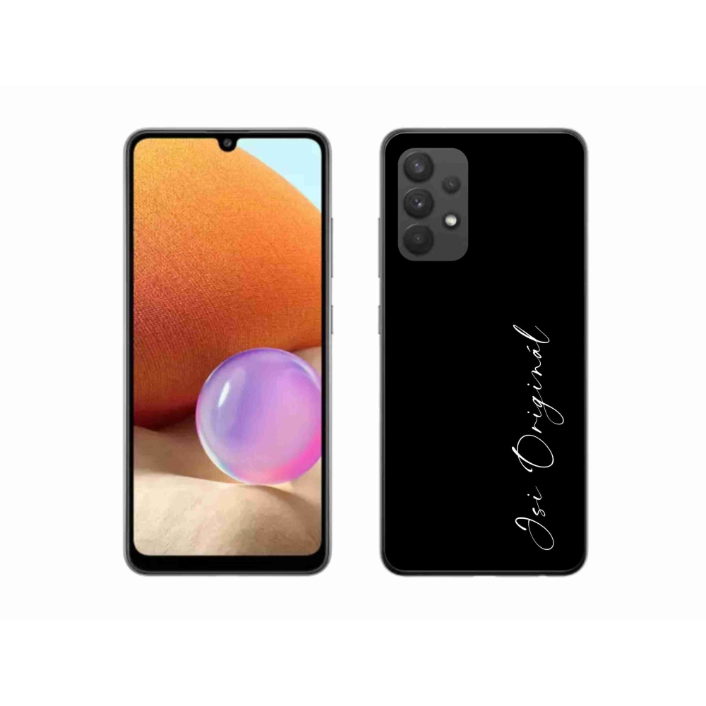 Gélový kryt mmCase na Samsung Galaxy A32 4G - si originál čierne pozadie