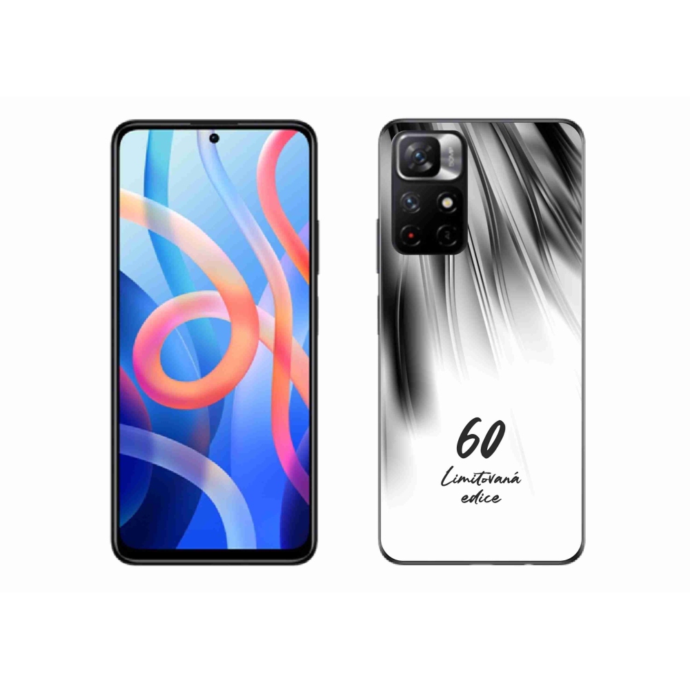 Gélový kryt mmCase na Xiaomi Poco M4 Pro 5G - 60 limitovaná edícia biele pozadie