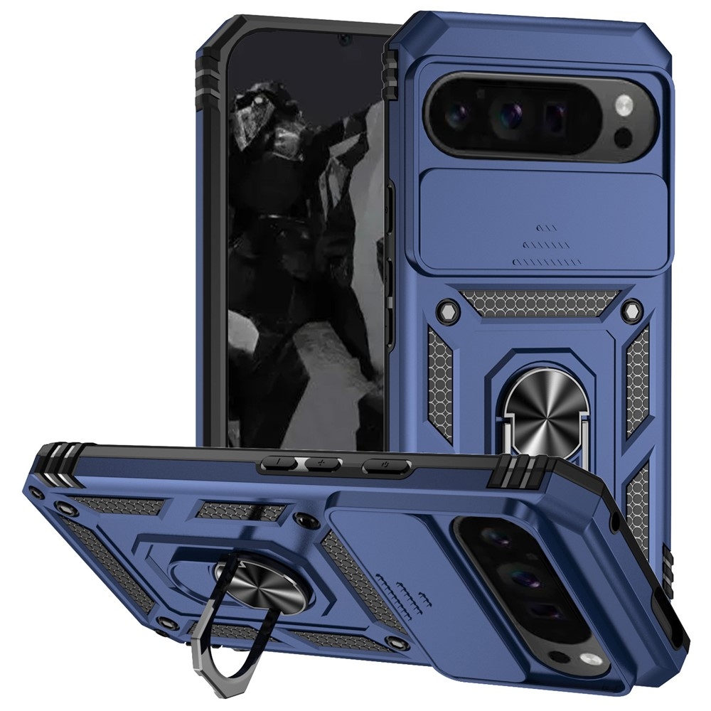 Ring odolný kryt na Google Pixel 10 Pro XL/Pixel 9 Pro XL - modrý