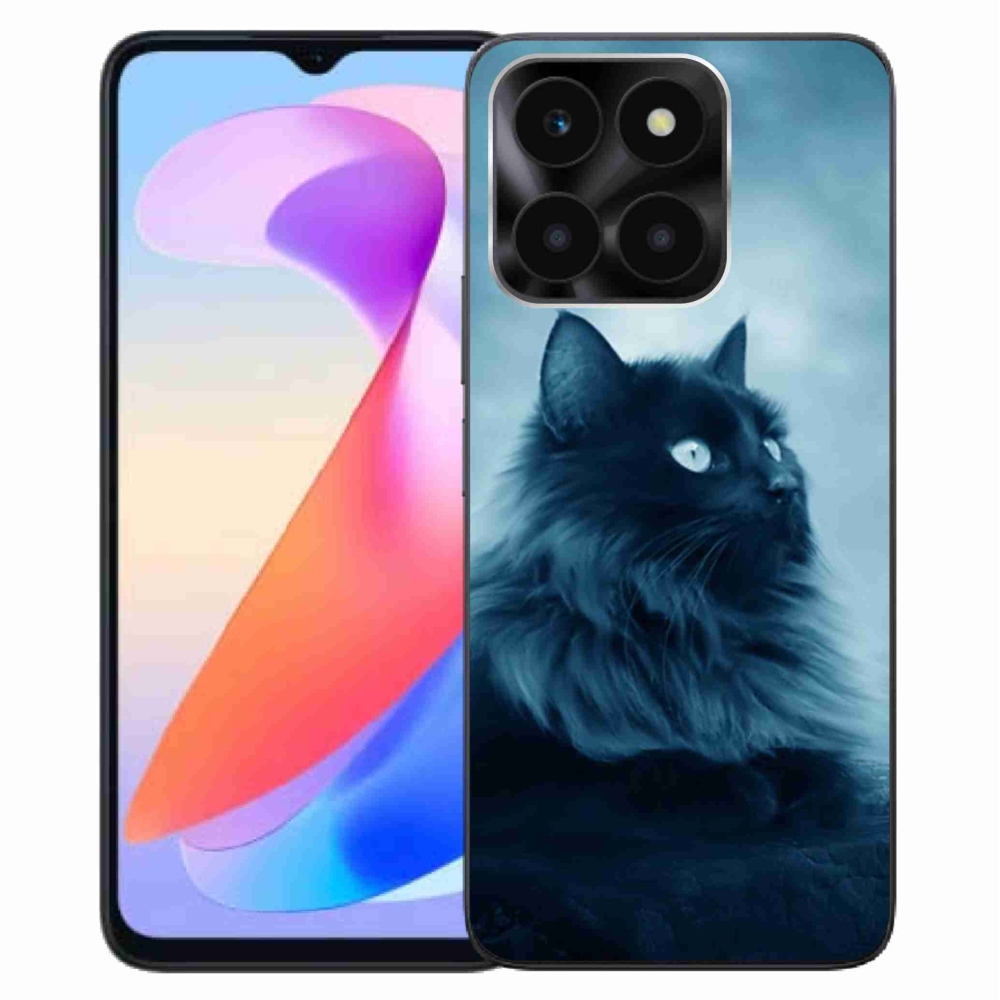 Gélový obal mmCase na Honor X6a - čierna mačka 1