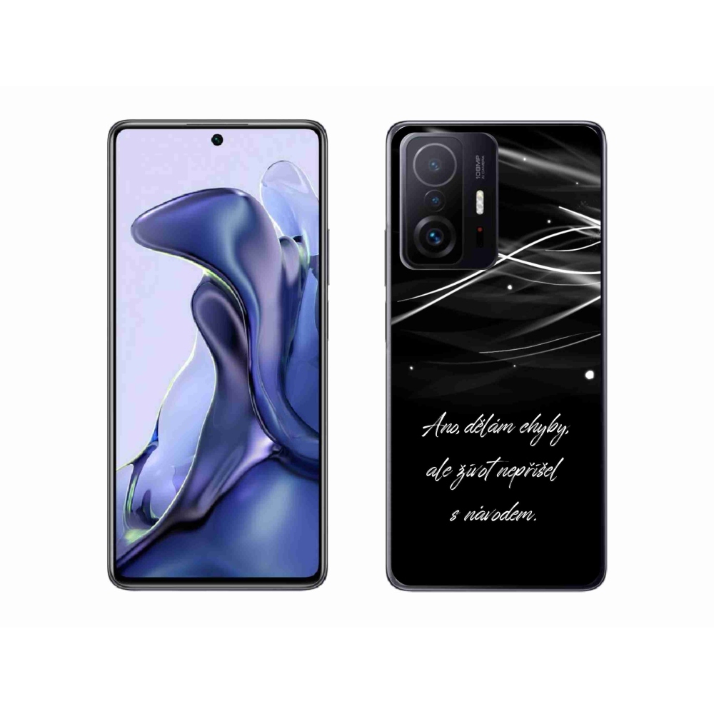 Gélový kryt mmCase na Xiaomi 11T - citát čierne pozadie