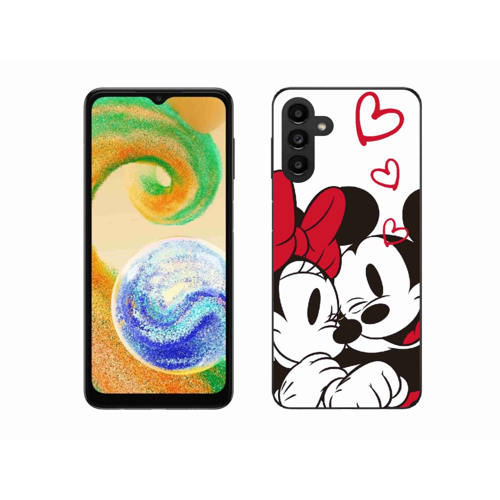 Gélový kryt mmCase na Samsung Galaxy A04s (164.7x76.7x9.1mm) - minnie a mickey