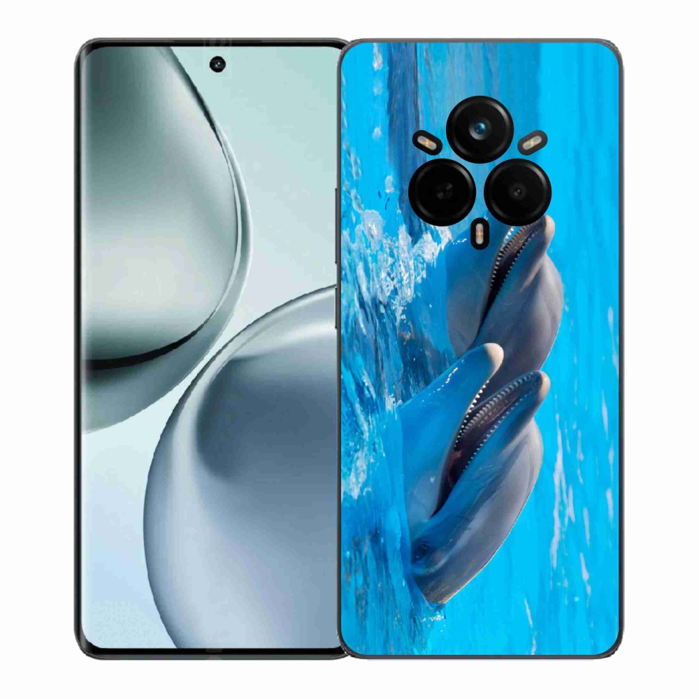 Gélový kryt mmCase na Realme 14 Pro+ 5G - delfíny