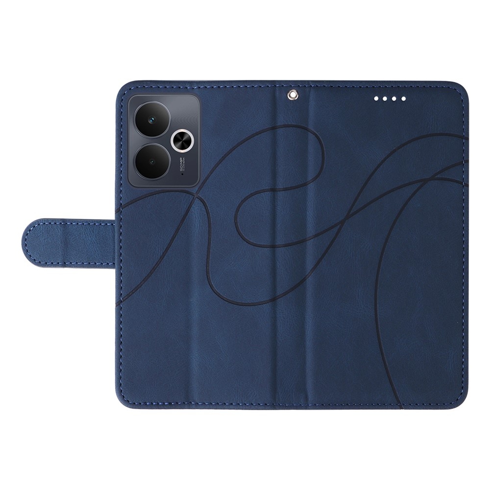 Curved knižkové puzdro na Realme 14 5G/14T 5G - modré