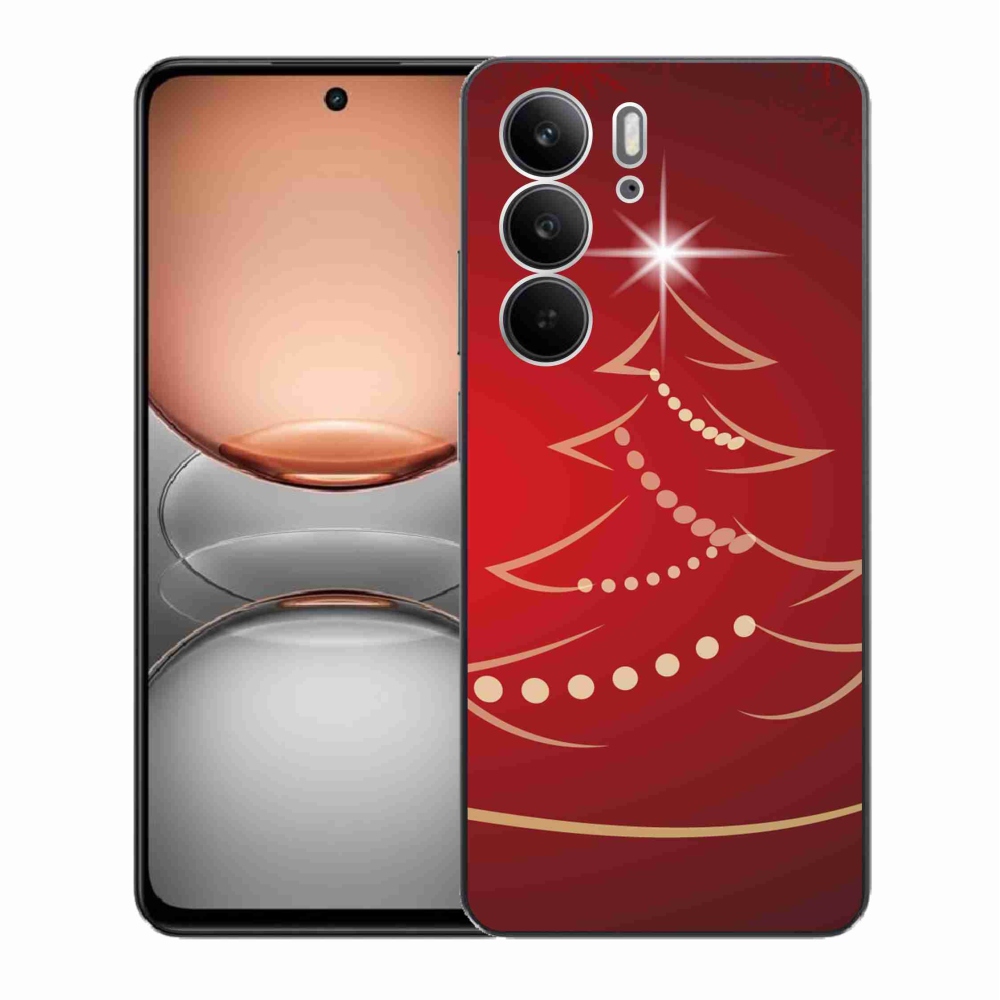 Gélový kryt mmCase na Realme C75 - kreslený vianočný stromček