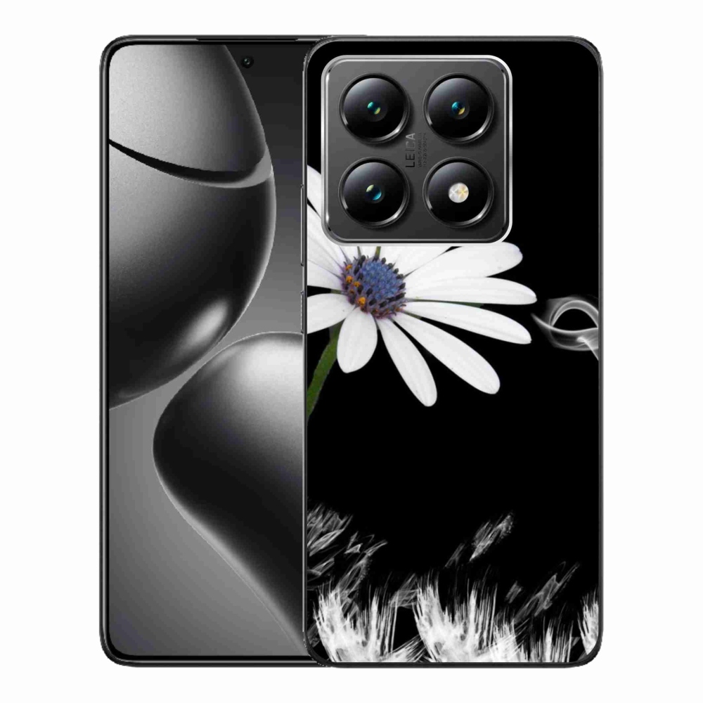 Gélový kryt mmCase na Xiaomi 14T - biela kvetina
