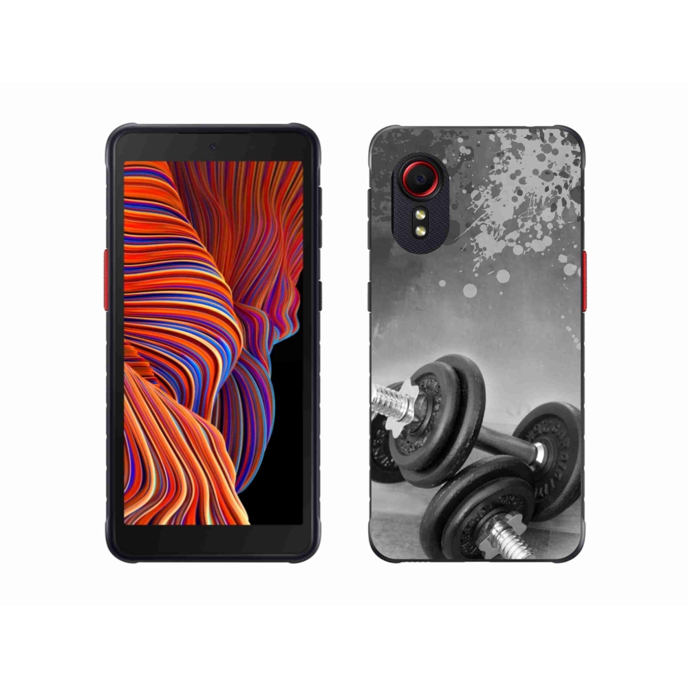 Gélový kryt mmCase na Samsung Galaxy Xcover 5 - činky 1