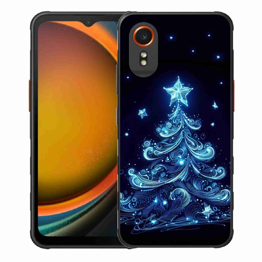 Gélový kryt mmCase na Samsung Galaxy Xcover 7 - neónový vianočný stromček 4