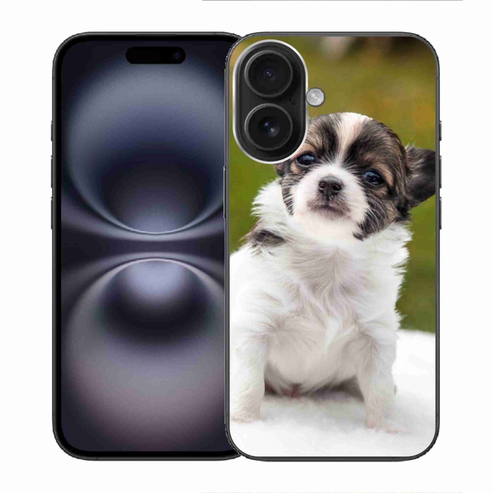 Gélový obal mmCase na iPhone 16 - čivava 4