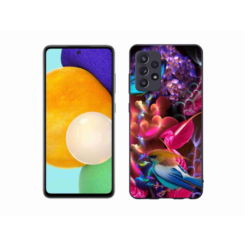 Gélový kryt mmCase na Samsung Galaxy A52s 5G - farebné kvety