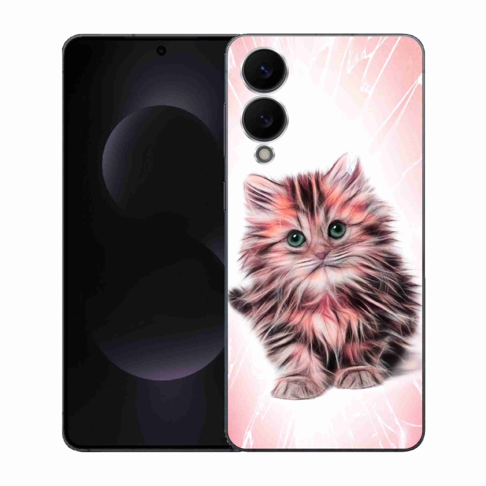 Gélový kryt mmCase na Samsung Galaxy S25 Edge - roztomilé mačiatko
