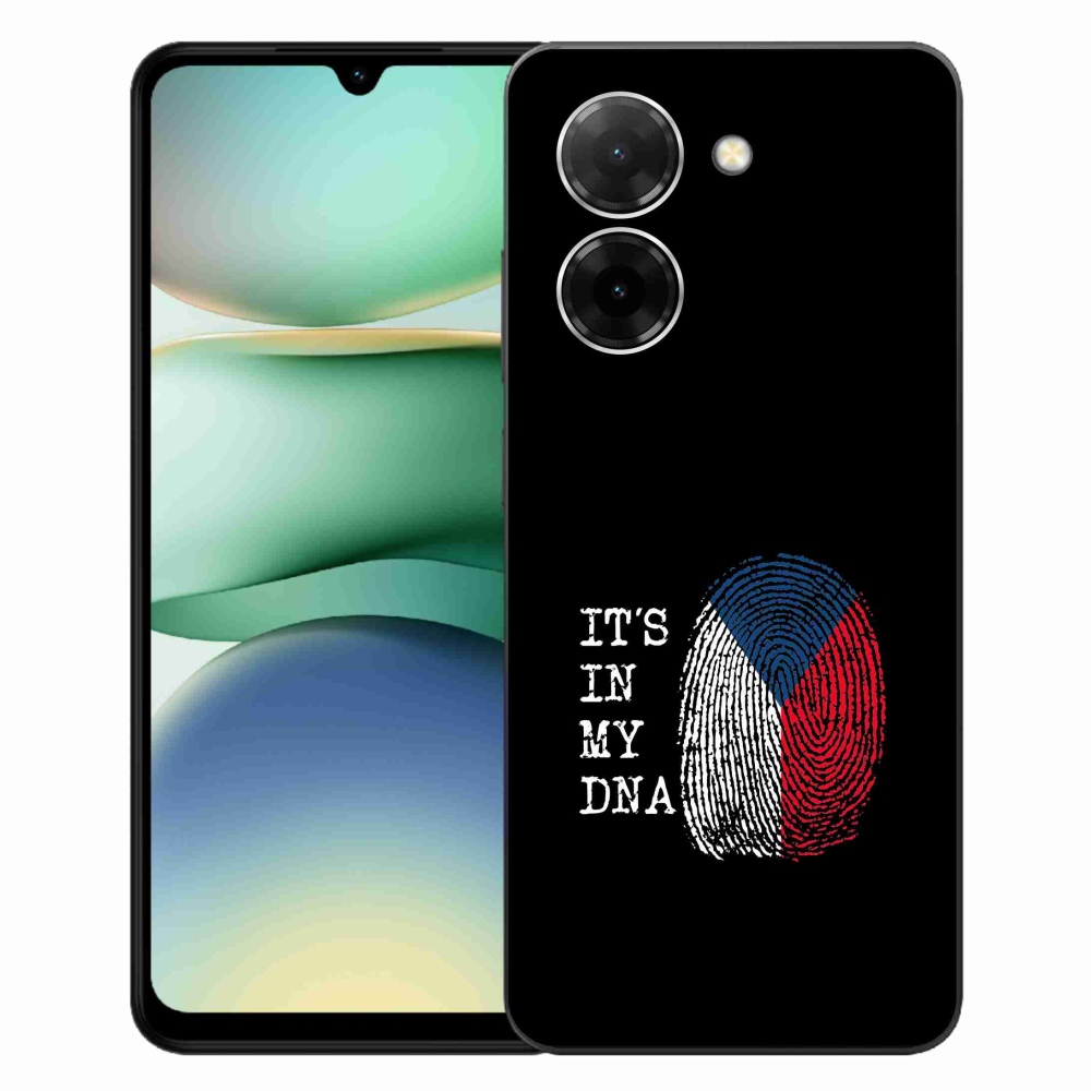 Gélový kryt mmCase na Xiaomi Redmi A5 - vlajka odtlačok prsta čierne pozadie