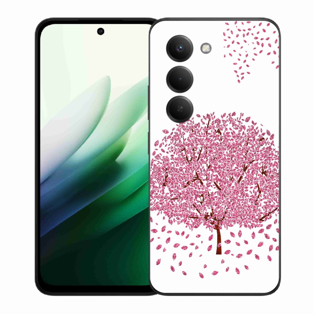 Gélový kryt mmCase na Xiaomi Redmi 15 5G (169mm) - kreslený strom s listami