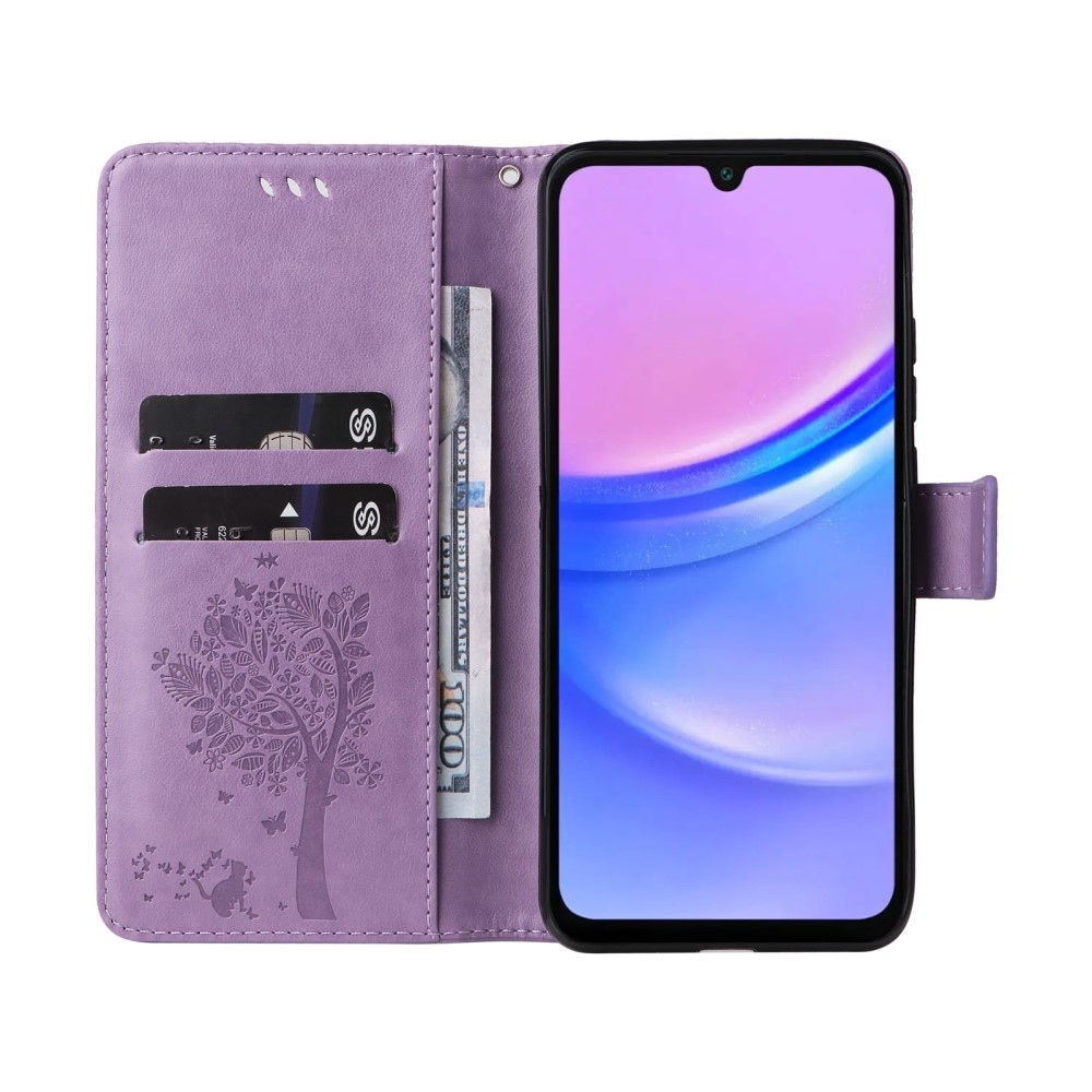 Trees knižkové púzdro na Samsung Galaxy A16 4G/5G/A26 5G - svetlofialové