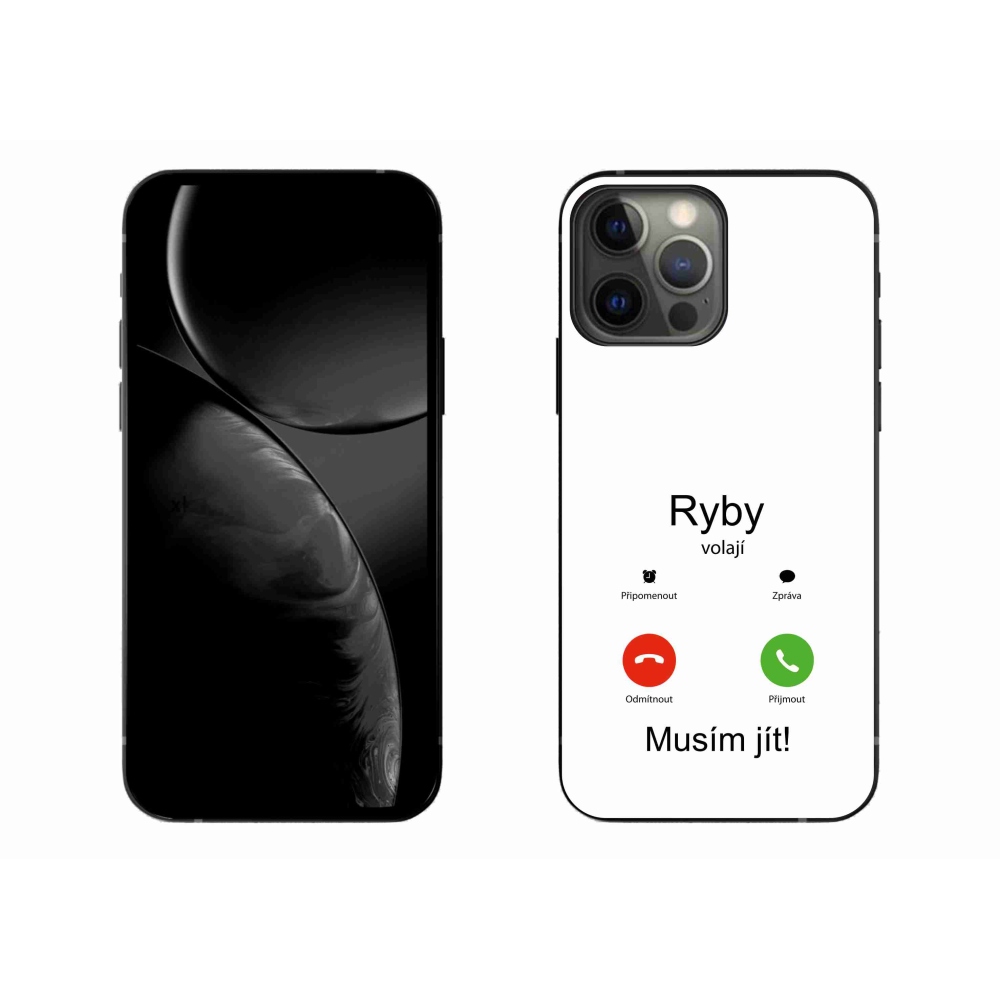 Gélový kryt mmCase na iPhone 13 Pro Max 6.7 - ryby volajú biele pozadie