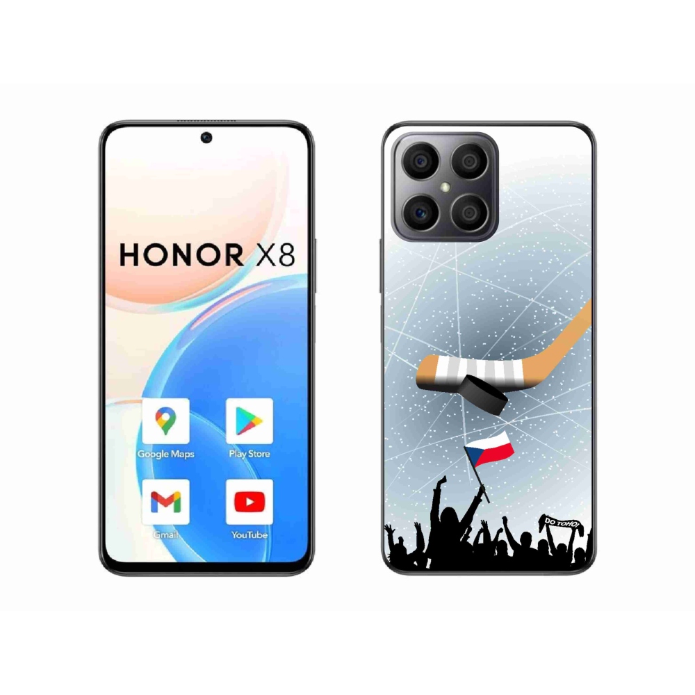 Gélový kryt mmCase na Honor X8 4G - fanúšikovia hokeja