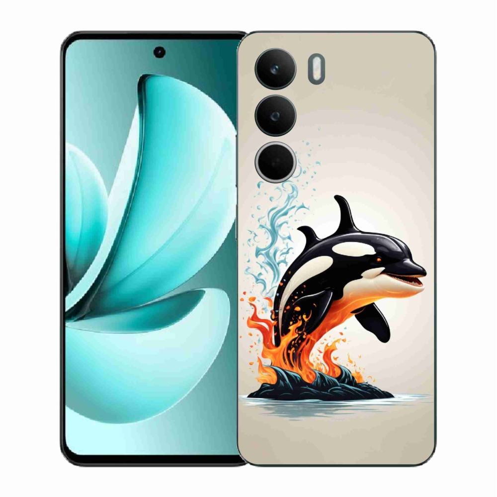 Gélový kryt mmCase na Realme C71 - kosatka