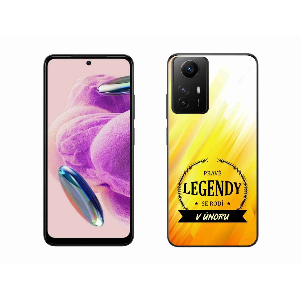 Gélový kryt mmCase na Xiaomi Redmi Note 12S - legendy vo februári žlté pozadie