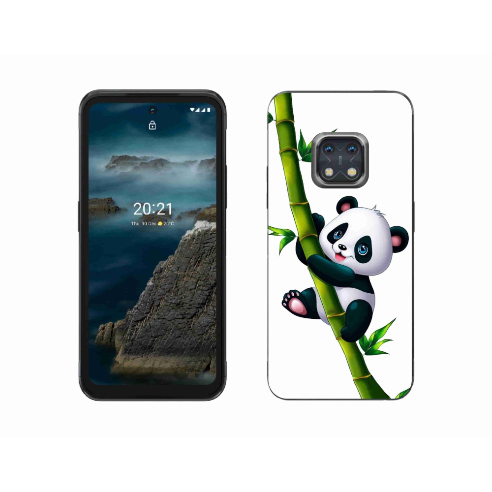 Gélový kryt mmCase na Nokia XR20 - panda na bambuse