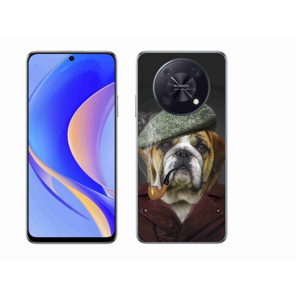 Gelový kryt mmCase na Huawei Nova Y90 - pes s fajfkou