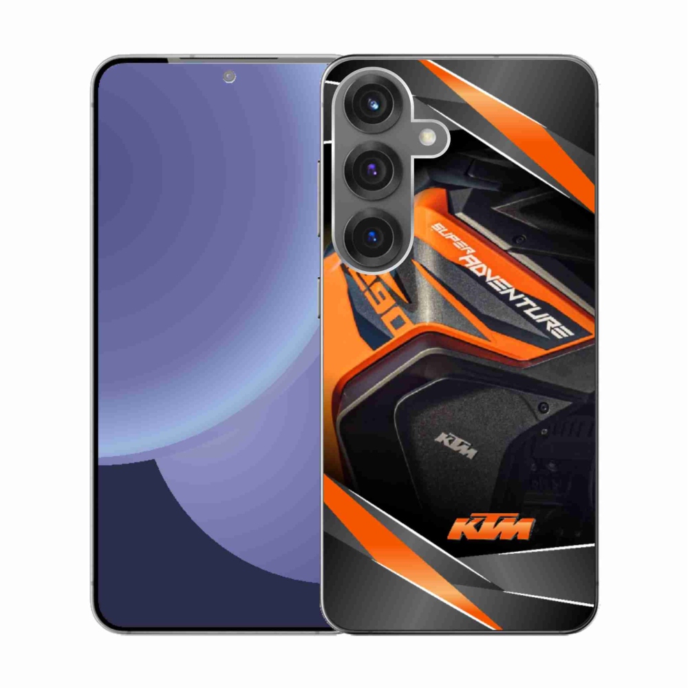 Gélový kryt mmCase na Samsung Galaxy S25 - motorka ktm