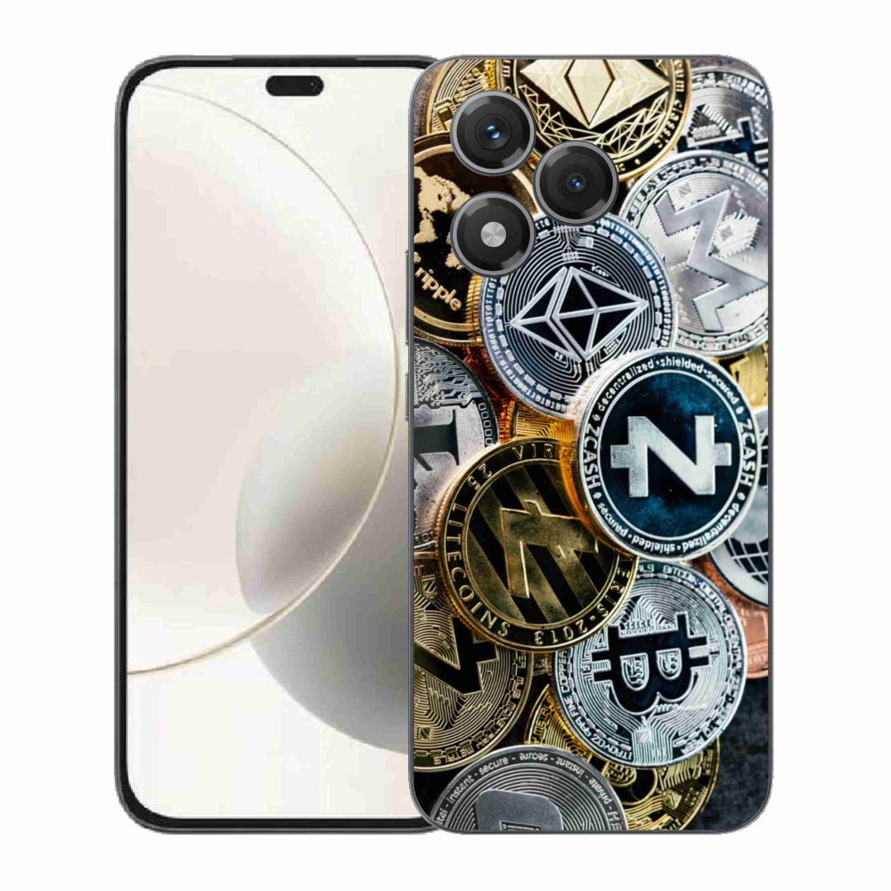 Gélový kryt mmCase na Honor 400 Lite - kryptomeny
