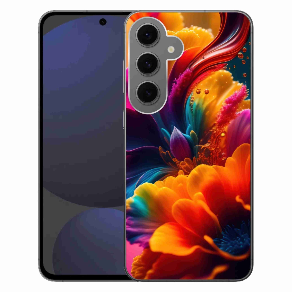 Gélový kryt mmCase na Samsung Galaxy S24 FE - abstraktný motív 2