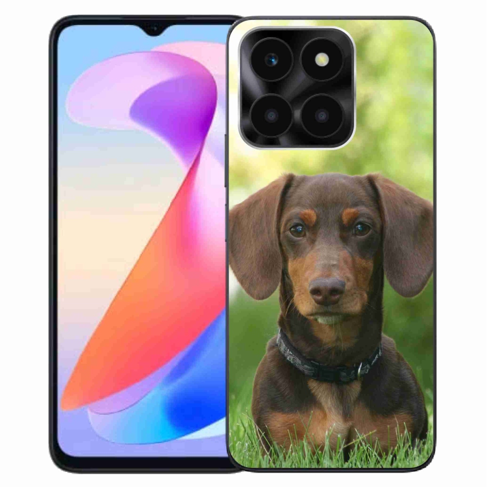 Gélový obal mmCase na Honor X6a - hnedý jazvečík